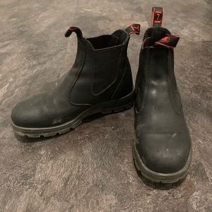 Redback black boots size 8-8.5 mens!